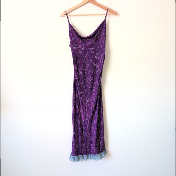 VTG Y2K Diane von Furstenberg Dress Womens 6 100% Silk Pink Babydoll Indie Fairy - Picture 6 of 10
